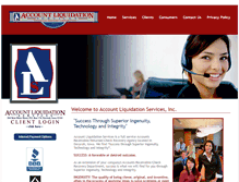 Tablet Screenshot of accountliquidation.com